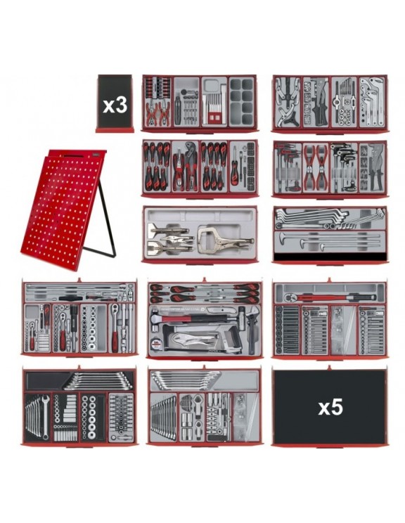 KIT PARA TALLER TCMM715N 715 PIEZAS