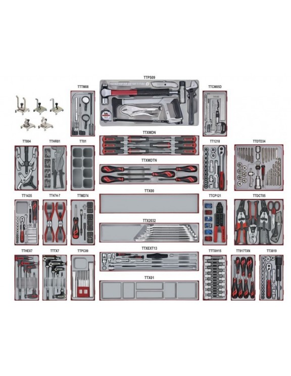 KIT PARA TALLER TCMM545N 545 PIEZAS
