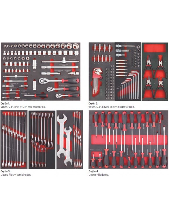 CARRO DE HERRAMIENTAS DE 234 PIEZAS