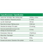 PRENSA NEUMÁTICA DE 3300KG