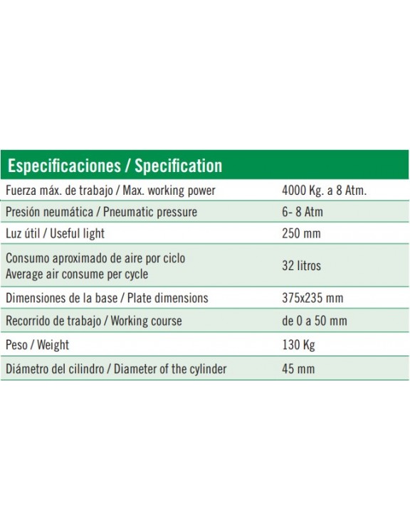 PRENSA NEUMÁTICA DE 4T