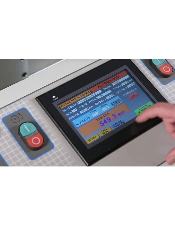 TRONZADORA DE DOBLE CABEZAL PARA...