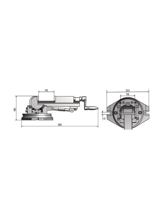 MORDAZA TRIAXIAL DAS 100