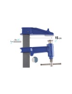 Mod. R SARGENTO APRIETE Alcance 15 cm. Llanta 40x10mm