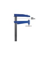 Mod. S SARGENTO APRIETE Alcance 22cm. Llanta 40x10mm