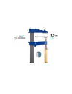 Mod. EM SARGENTO APRIETE Alcance 8.5 cm. Llanta 30x8mm
