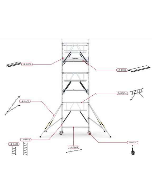 ANDAMIO DE ALUMINIO - ALTEZZA TOP S180