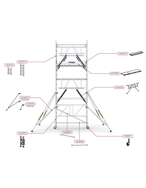 ANDAMIO DE ALUMINIO - ALTEZZA TOP F