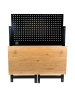 MESA DE TRABAJO PLEGABLE CON PANEL FRONTAL