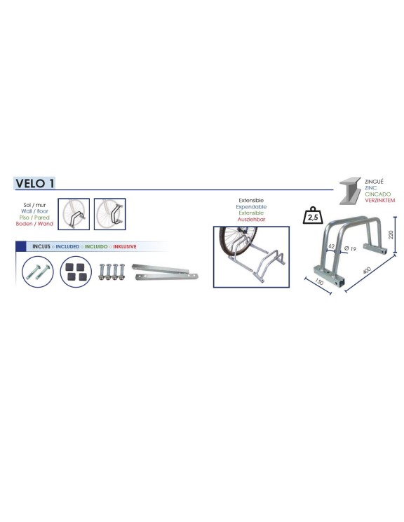 SOPORTE PARA BICICLETAS VELO1