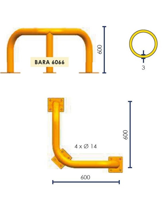 BARRERA DE PROTECCIÓN BARA6066NJ