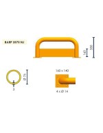 BARRERA PROTECCIÓN CON CHAPA ANTIGOLPES BARP3575NJ - Ø76MM