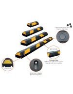 TOPE PROTECCION CAUCHO + FIJACION ASFALTO