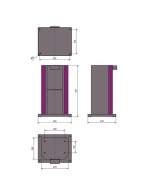Soporte de Pie con Estante para Esmeriladora GU 4