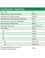 TRONZADORA PARA ALUMINIO 500 - A