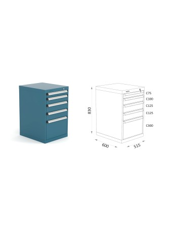 ARMARIO CON CAJONES - 5...