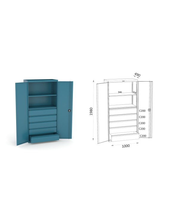 ARMARIO 2 PUERTAS - 159 1