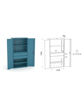 ARMARIO 2 CAJONES - 1...