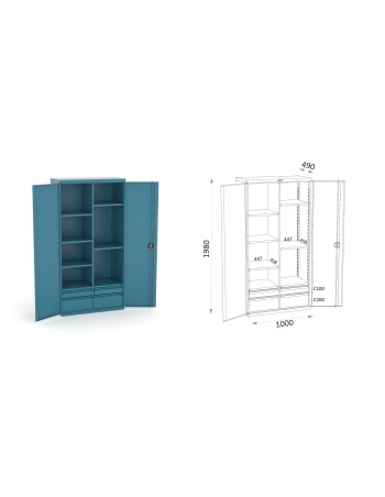 ARMARIO CON CAJONES - 159 13