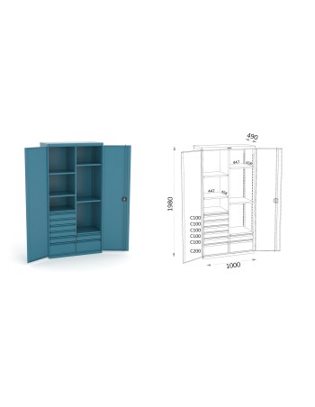 ARMARIO CON CAJONES - 159 14