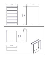 CAJONERA CON 5 CAJONES