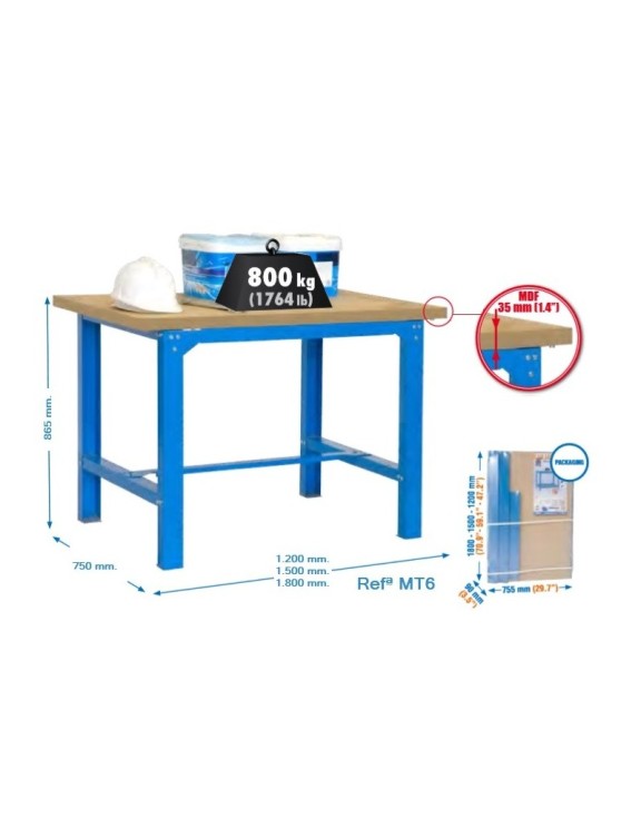 BANCO DE TRABAJO MT6-MADERA