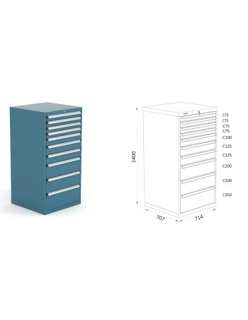 ARMARIO CON 10 CAJONES...