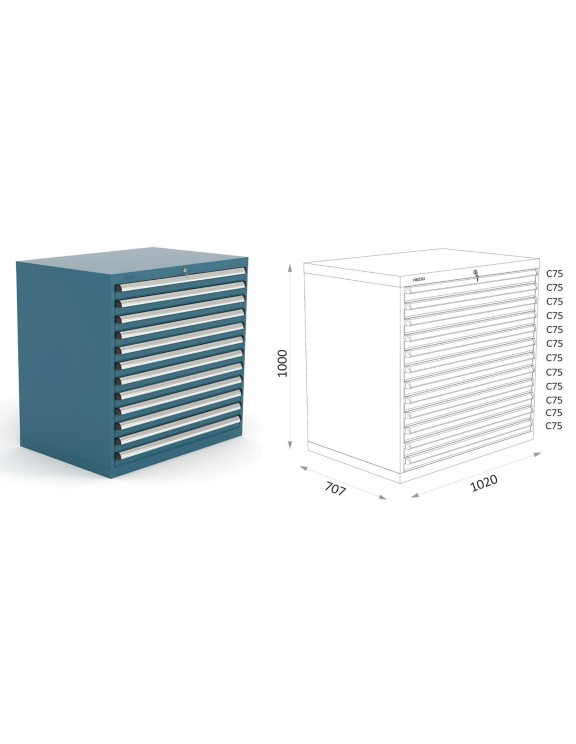 ARMARIO CON 12 CAJONES SERIE 119 2 29/39