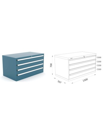 ARMARIO CON 4 CAJONES SERIE...