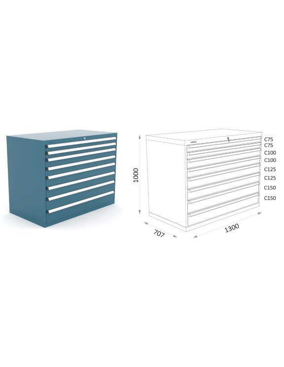 ARMARIO CON 8 CAJONES SERIE 143 2 35