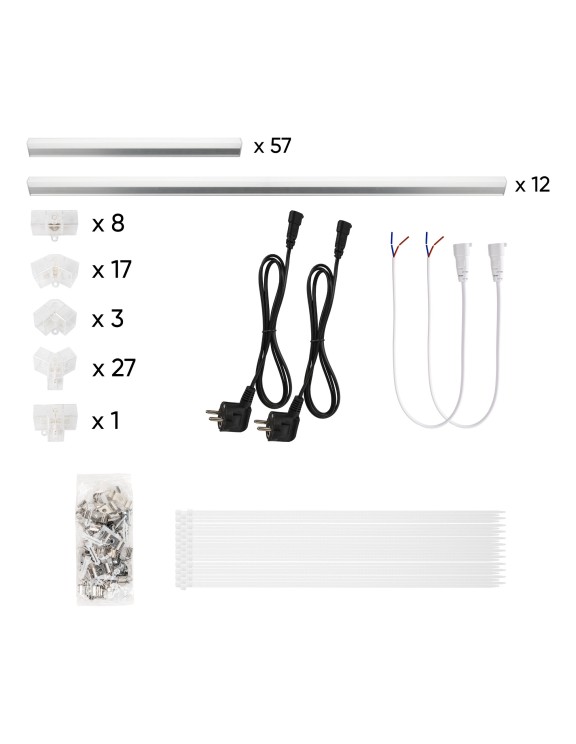 SET DE LUCES LED HEXAGONALES PARA TECHO