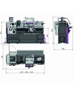 TORNO DE BANCADA CON DPA TH 4615D / 1560x460
