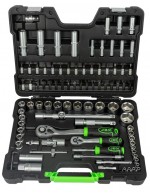 ESTUCHE DE HERRAMIENTAS DE 94 PIEZAS CON VASOS HEXAGONALES CINCADO