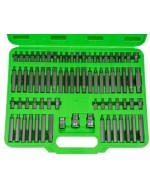 ESTUCHE DE PUNTAS 75 PIEZAS PARA TORNILLOS RIBE, XZN, TORX HEXAGONAL INV.