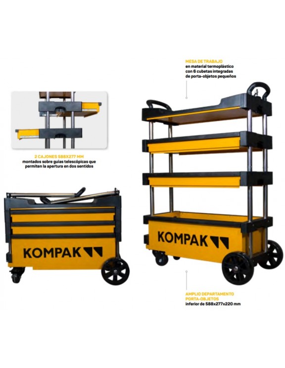 CARRO DE HERRAMIENTAS PLEGABLE