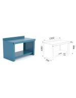 BANCO DE TRABAJO REFORZADO 1000MM / 1500MM / 2000MM HECO