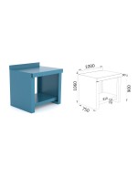 BANCO DE TRABAJO REFORZADO 1000MM / 1500MM / 2000MM HECO