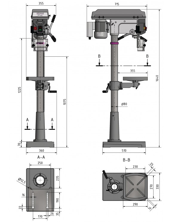 TALADRO D 23PRO - 230V 1HP
