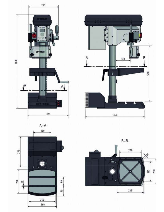 TALADRO DE SOBREMESA OPTIDRILL DH 18V