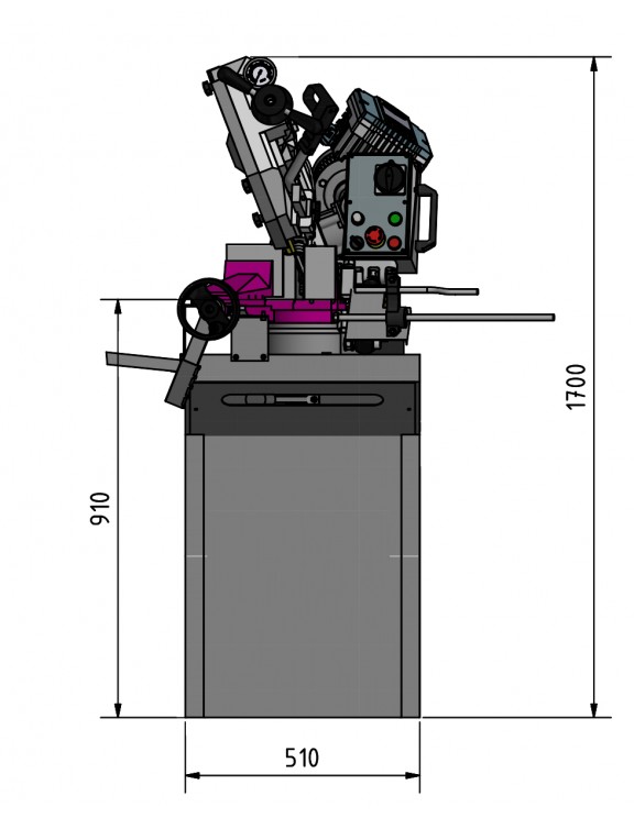 SIERRA DE CINTA PARA METAL SD 281 V -...