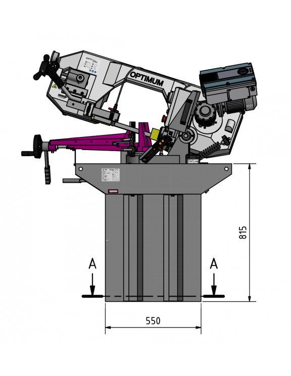 SIERRA DE CINTA PARA METAL SD 281 V -...