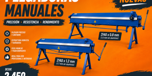 Plegadoras manuales DIMMTEX S.A.: la solución económica para fabricar tus propios remates en el taller