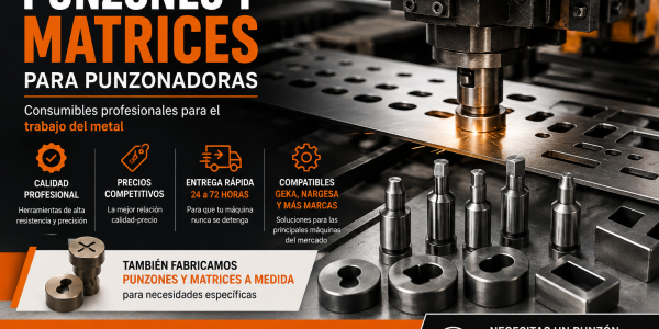 DIMMTEX S.A.: punzones y matrices para maquinaria de punzonado, con entrega rápida